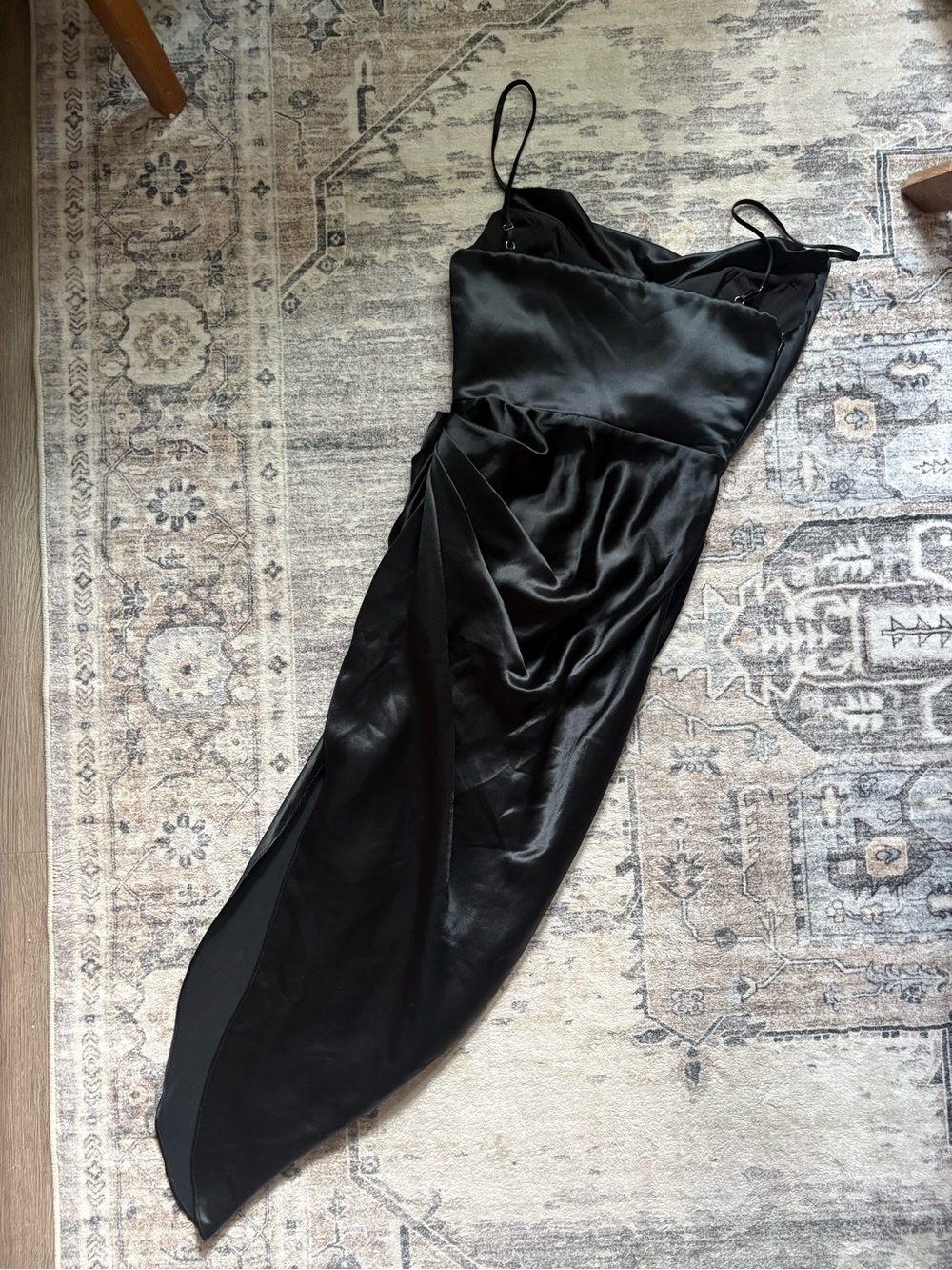 House of CB Reva black satin balcony corset dress size S - Picture 5 of 12